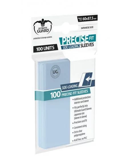 Ultimate Guard Precise-Fit Sleeves Fundas Side-Loading Tamaño Japonés Transparente (100)