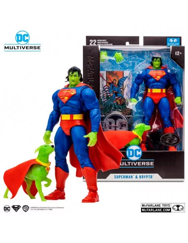 es::Figura Superman y Krypto (Return of Superman) Mcfarlane Toys (Platinum)