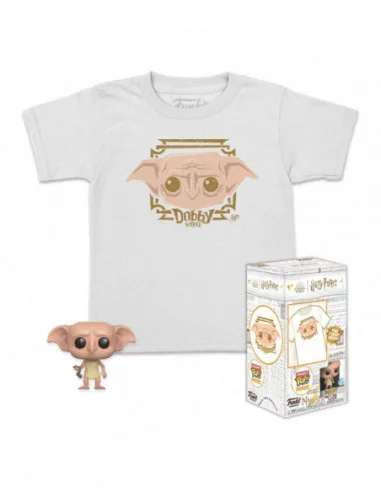 Harry Potter Pocket POP! & Kids Tee Set de Minifigura y Camiseta Dobby (KD) talla M