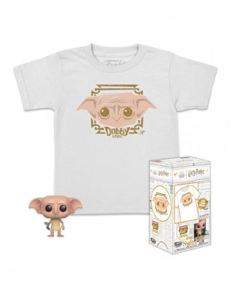 Harry Potter Pocket POP! & Kids Tee Set de Minifigura y Camiseta Dobby (KD) talla S