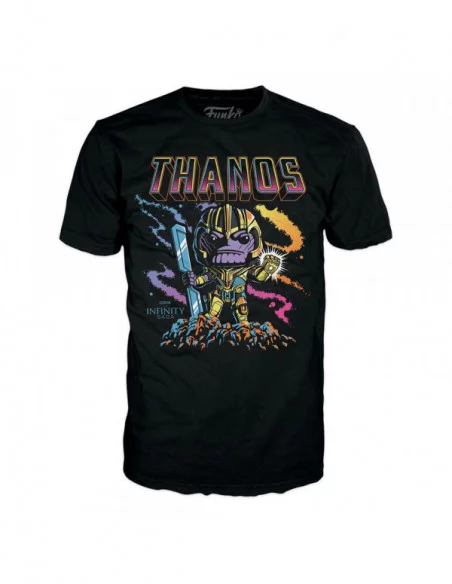 Marvel POP! & Tee Set de Minifigura y Camiseta Thanos (BKLT) talla M