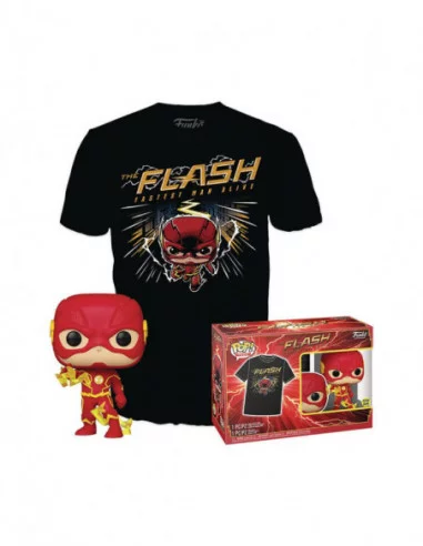 DC Comics POP! & Tee Set de Minifigura y Camiseta The Flash talla L