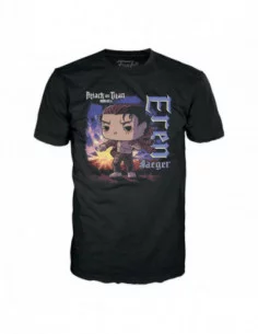 Attack on Titan POP! & Tee Set de Minifigura y Camiseta Eren w/ marks talla XL 2