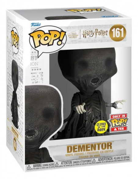 Harry Potter POP! & Tee Set de Minifigura y Camiseta Dementor (GL) talla L