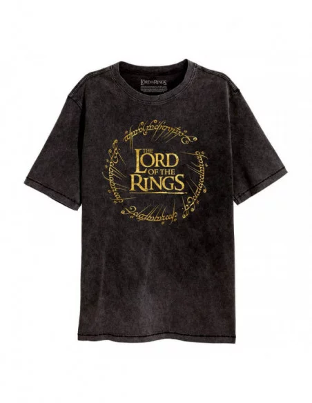 El Señor de los Anillos Camiseta Gold Foil Logo talla S
