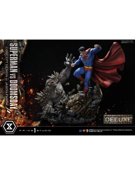 DC Comics Estatua 1/3 Superman Vs. Doomsday by Jason Fabok Deluxe Bonus Version 95 cm