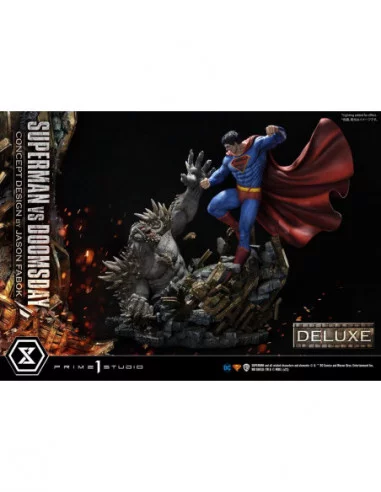 DC Comics Estatua 1/3 Superman Vs. Doomsday by Jason Fabok Deluxe Bonus Version 95 cm