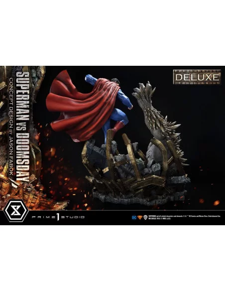 DC Comics Estatua 1/3 Superman Vs. Doomsday by Jason Fabok Deluxe Bonus Version 95 cm