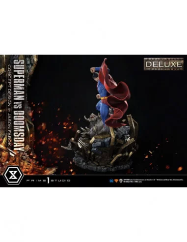 DC Comics Estatua 1/3 Superman Vs. Doomsday by Jason Fabok Deluxe Bonus Version 95 cm