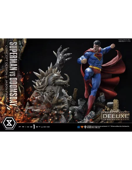 DC Comics Estatua 1/3 Superman Vs. Doomsday by Jason Fabok Deluxe Bonus Version 95 cm