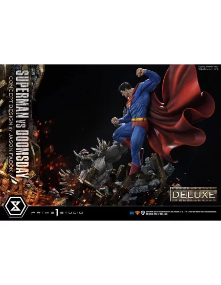 DC Comics Estatua 1/3 Superman Vs. Doomsday by Jason Fabok Deluxe Bonus Version 95 cm