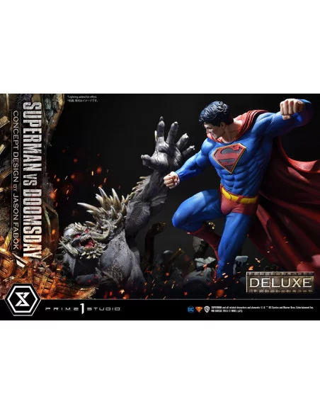DC Comics Estatua 1/3 Superman Vs. Doomsday by Jason Fabok Deluxe Bonus Version 95 cm