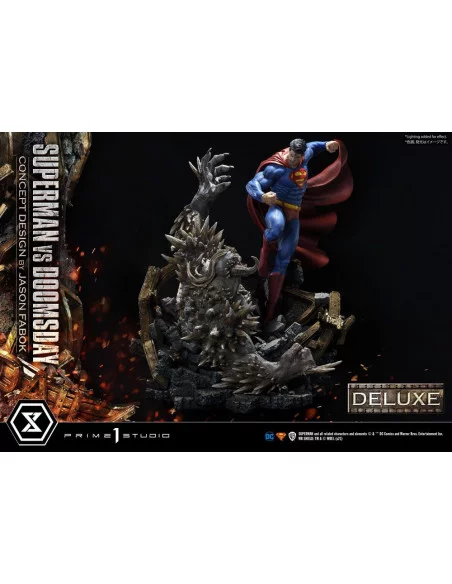 DC Comics Estatua 1/3 Superman Vs. Doomsday by Jason Fabok Deluxe Bonus Version 95 cm