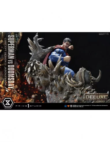 DC Comics Estatua 1/3 Superman Vs. Doomsday by Jason Fabok Deluxe Bonus Version 95 cm