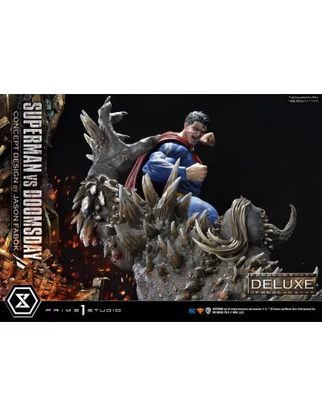DC Comics Estatua 1/3 Superman Vs. Doomsday by Jason Fabok Deluxe Bonus Version 95 cm