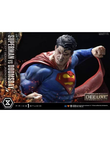 DC Comics Estatua 1/3 Superman Vs. Doomsday by Jason Fabok Deluxe Bonus Version 95 cm