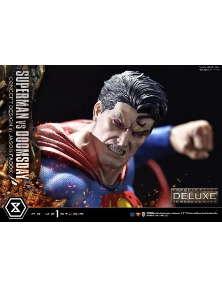 DC Comics Estatua 1/3 Superman Vs. Doomsday by Jason Fabok Deluxe Bonus Version 95 cm