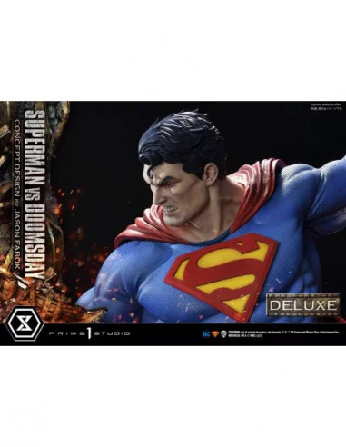 DC Comics Estatua 1/3 Superman Vs. Doomsday by Jason Fabok Deluxe Bonus Version 95 cm