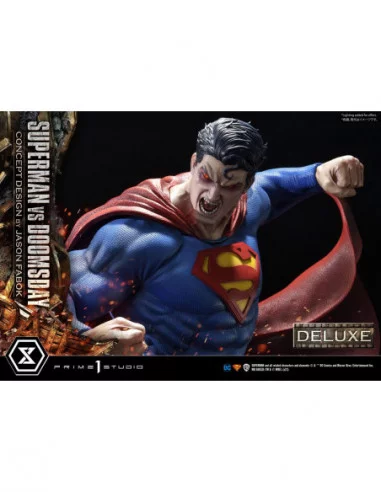DC Comics Estatua 1/3 Superman Vs. Doomsday by Jason Fabok Deluxe Bonus Version 95 cm