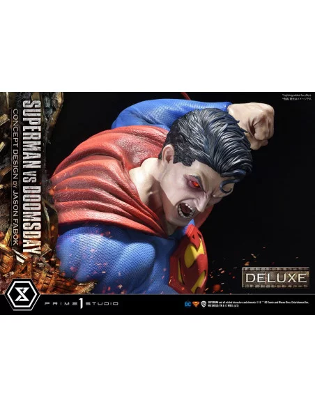 DC Comics Estatua 1/3 Superman Vs. Doomsday by Jason Fabok Deluxe Bonus Version 95 cm