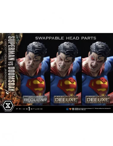 DC Comics Estatua 1/3 Superman Vs. Doomsday by Jason Fabok Deluxe Bonus Version 95 cm