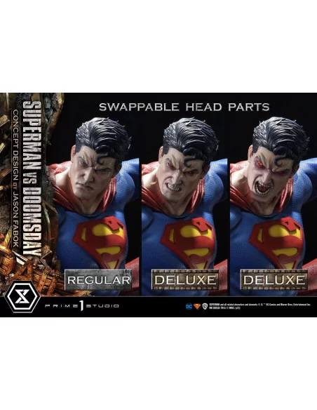 DC Comics Estatua 1/3 Superman Vs. Doomsday by Jason Fabok Deluxe Bonus Version 95 cm