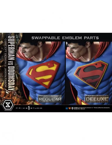 DC Comics Estatua 1/3 Superman Vs. Doomsday by Jason Fabok Deluxe Bonus Version 95 cm