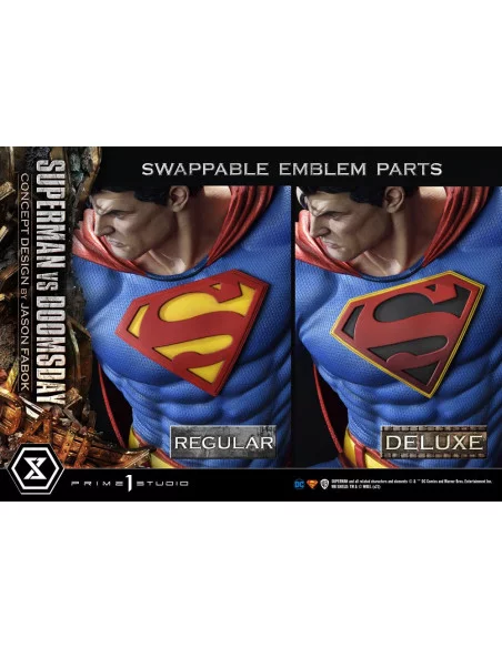DC Comics Estatua 1/3 Superman Vs. Doomsday by Jason Fabok Deluxe Bonus Version 95 cm