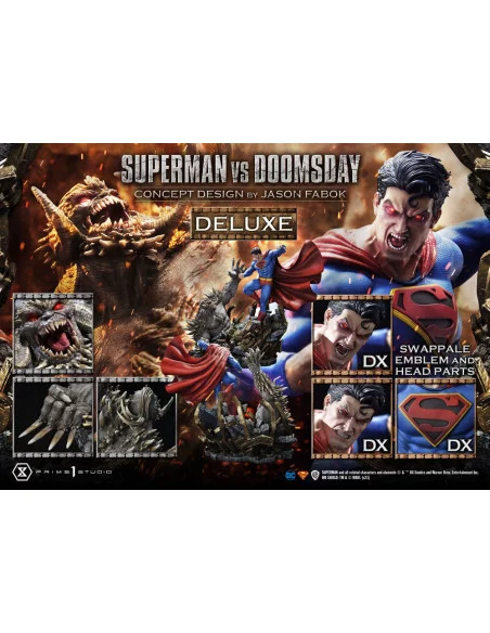 DC Comics Estatua 1/3 Superman Vs. Doomsday by Jason Fabok Deluxe Bonus Version 95 cm