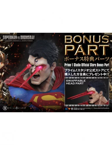 DC Comics Estatua 1/3 Superman Vs. Doomsday by Jason Fabok Deluxe Bonus Version 95 cm