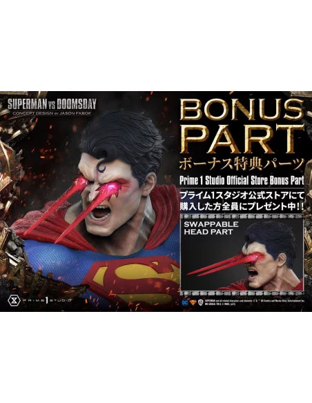 DC Comics Estatua 1/3 Superman Vs. Doomsday by Jason Fabok Deluxe Bonus Version 95 cm