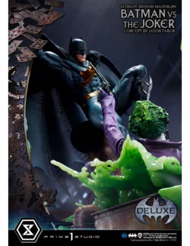 DC Comics Estatua 1/3 Batman vs. The Joker by Jason Fabok Deluxe Bonus Version 85 cm