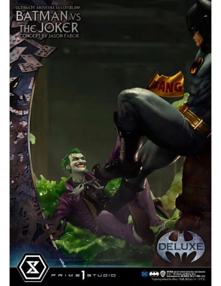 DC Comics Estatua 1/3 Batman vs. The Joker by Jason Fabok Deluxe Bonus Version 85 cm