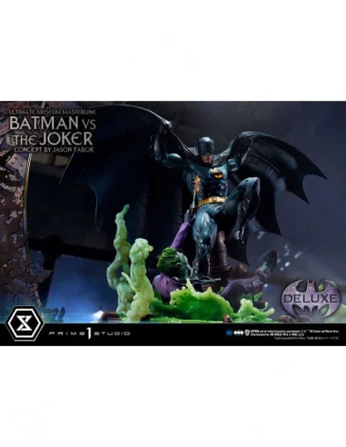 DC Comics Estatua 1/3 Batman vs. The Joker by Jason Fabok Deluxe Bonus Version 85 cm
