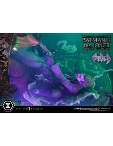 DC Comics Estatua 1/3 Batman vs. The Joker by Jason Fabok Deluxe Bonus Version 85 cm