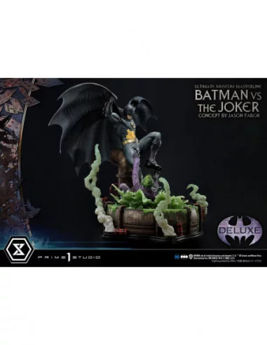 DC Comics Estatua 1/3 Batman vs. The Joker by Jason Fabok Deluxe Bonus Version 85 cm