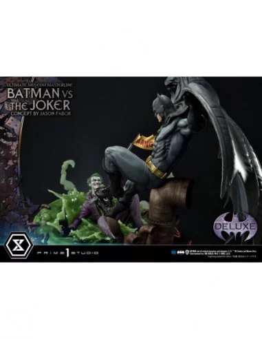 DC Comics Estatua 1/3 Batman vs. The Joker by Jason Fabok Deluxe Bonus Version 85 cm