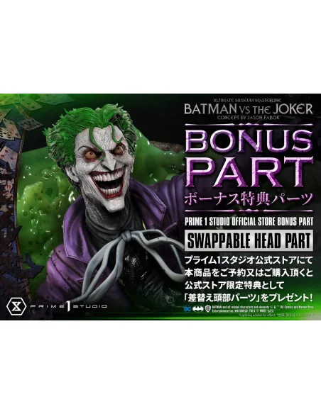 DC Comics Estatua 1/3 Batman vs. The Joker by Jason Fabok Deluxe Bonus Version 85 cm