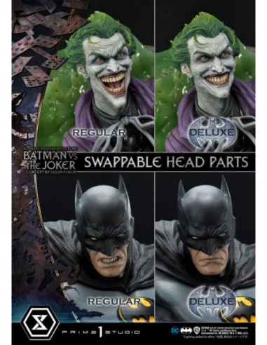DC Comics Estatua 1/3 Batman vs. The Joker by Jason Fabok Deluxe Bonus Version 85 cm
