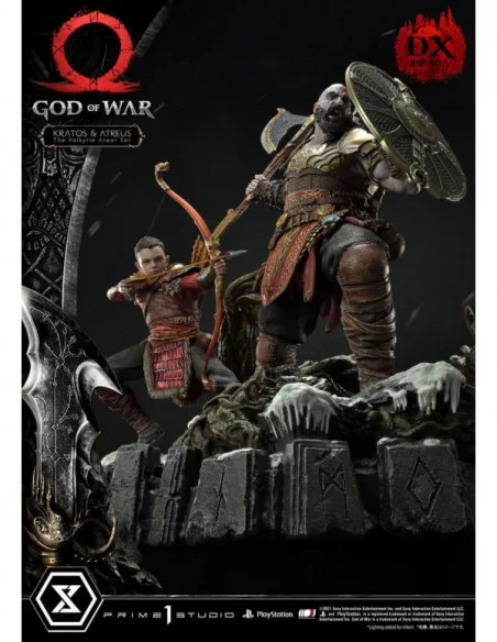 God of War Premium Masterline Series Estatua Kratos and Atreus in the Valkyrie (Deluxe) 72 cm