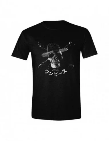 One Piece Live Action Camiseta Greyscale Skull talla L