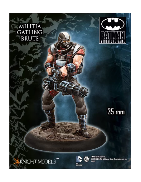 es::Batman Miniature Game: Militia Gatling Brute Figura Knight Models