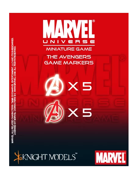 es::The Avengers Markers - Marvel Universe Miniature Game
