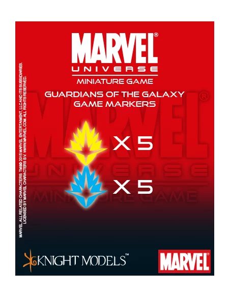 es::Guardians of the Galaxy Markers - Marvel Universe Miniature Game