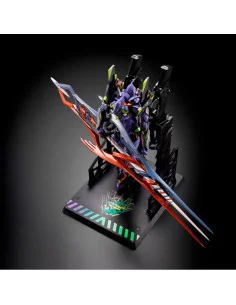 es::Evangelion Figura EVA-01 Test Type With The Spear of Gaius Metal Build 22cm 30th Anniversary