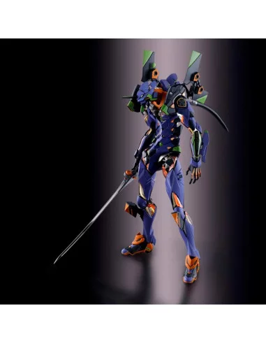 es::Evangelion Figura EVA-01 Test Type With The Spear of Gaius Metal Build 22cm 30th Anniversary