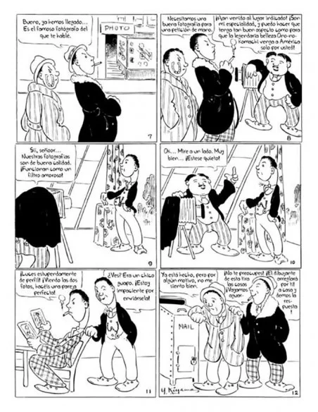 es::El manga de los cuatro inmigrantes