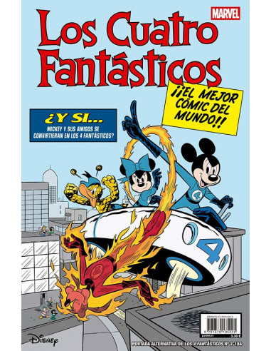 es::Los Cuatro Fantásticos 02 (184) Portada alternativa Disney Fantastic Four 3