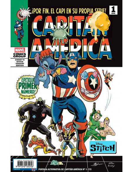 es::Capitán América 01 (173) (Portada Alternativa Disney Stitch)