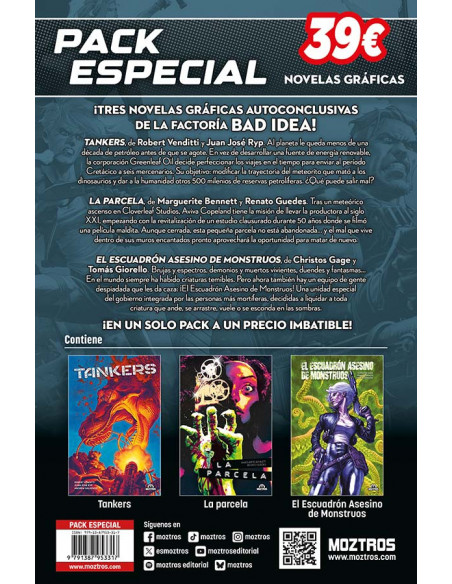 es::Pack Bad Idea (Tankers, La Parcela, El escuadrón asesino de monstruos)